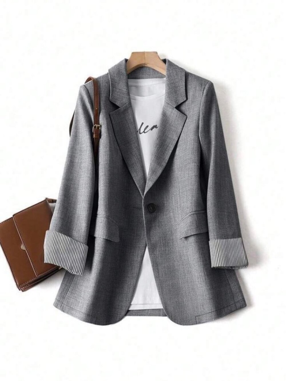 SHEIN Gray Blazer 3X